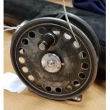 A Hardy "St. George" "Silent Check" 33/8" trout fly reel 8.