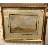 CLAUDE HAYES "Haymaking" watercolour heightened with body colour signed lower left,