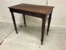 A 19th Century mahogany writing table in the manner of Gillows,