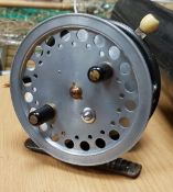 A 1930's Hardy Super Silex fly reel by Hardy Bros Limited of Alnwick 10 cm