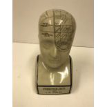 A modern phrenology head,