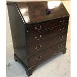 A 19th Century mahogany bureau,