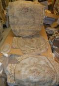 A 19th Century Aubusson style needlework salon chair seat panels CONDITION REPORTS