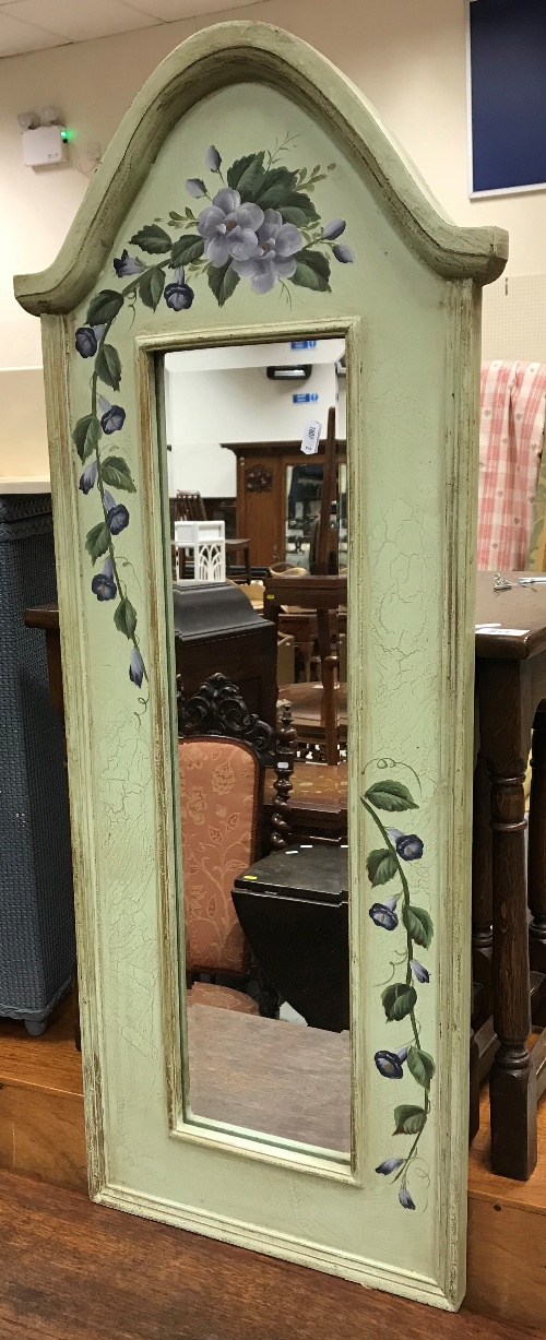 A modern oak nest of three occasional tables, a mahogany pot cupboard, fabric covered fire screen, - Image 6 of 8