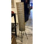 A mid 20th Century leaded shell cylindrical standard lamp CONDITION REPORTS All