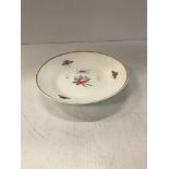 A circa 1820 Spode Felspar porcelain cabinet plate with relief work floral decoration and