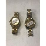 Two Rolex-style wristwatches