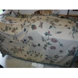A Chelsea Textiles crewel work bed cover CONDITION REPORTS Has general and tear