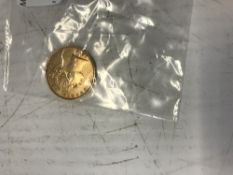 A Victorian gold Sovereign 1878 Young Head,