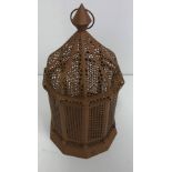 A Morrocan style pierced lantern