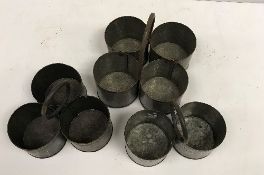 Three various galvanised spice carriers (1 x two,