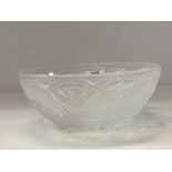 A Lalique 'Pinsons' pattern bowl, 23.