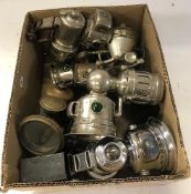A collection of various Miller, Lucas and Calcia Club lamps,