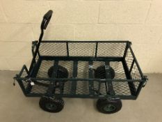 A 37" x 20" garden cart