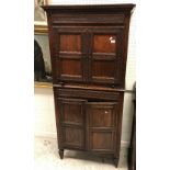 A 19th Century Anglo-Indian rosewood and carved secretaire abattant in the 17th Century taste with