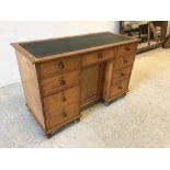 A Victorian satin walnut desk,