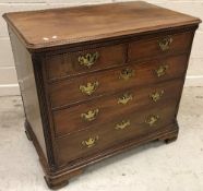 A 19th Century mahogany chest,