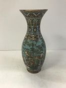 A 19th Century Chinese cloisonné vase with flared rim,
