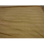 WITHDRAWN Two pairs of gold striped floral decorated interlined curtains with taped pencil pleat