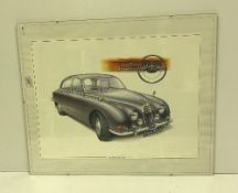 A collection of six various colour prints of Jaguar motor cars / motor car sections AFTER STEVE