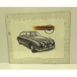 A collection of six various colour prints of Jaguar motor cars / motor car sections AFTER STEVE