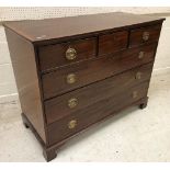 A circa 1900 mahogany chest,