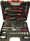 A 65 piece home tool kit