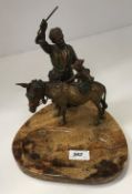 A Franz Bergmann cold cast painted bronz