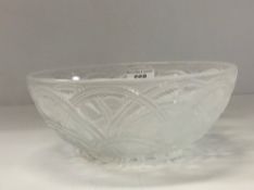 A Lalique 'Pinsons' pattern bowl, 23.5 c