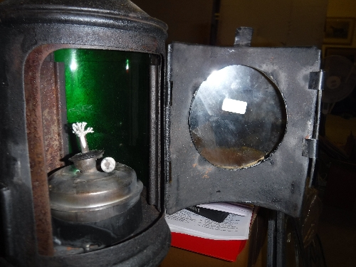 Two vintage style railway signal lamps, - Image 6 of 7