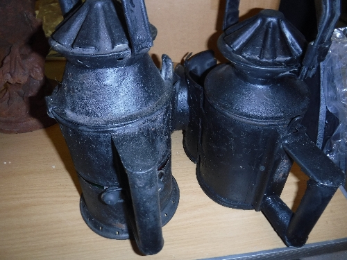 Two vintage style railway signal lamps, - Image 7 of 7