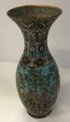 A 19th Century Chinese cloisonné vase wi