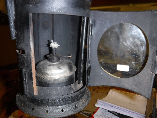 Two vintage style railway signal lamps, - Image 5 of 7