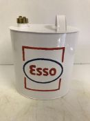A modern painted oval petrol can "Esso",