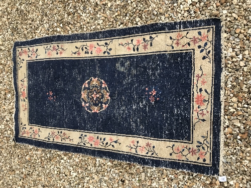 A circa 1950 Chinese rug, the central pa - Image 5 of 5