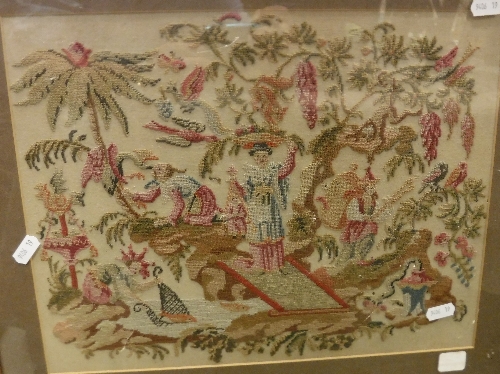 An early 19th Century woodwork embroider