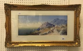 C.L. ? "Mediterranean Coastal Scene with