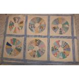 An early 20th Century patchwork quilt of