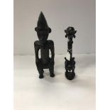 A 20th Century Mali carved wooden initia