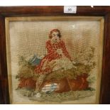 A 19th Century needlework tapestry panel