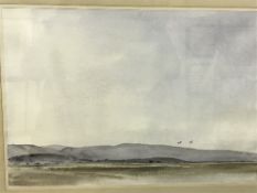 EDWARD MORRIS "Low Tide Ynyslas", watercolour, signed lower left, 35 cm x 50 cm,