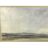 EDWARD MORRIS "Low Tide Ynyslas", watercolour, signed lower left, 35 cm x 50 cm,