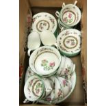 A collection of George Jones & Son part tea set including cake plates, sugar bowls, milk jugs,