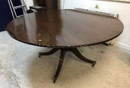 A reproduction mahogany breakfast table in the Regency style,