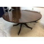 A reproduction mahogany breakfast table in the Regency style,