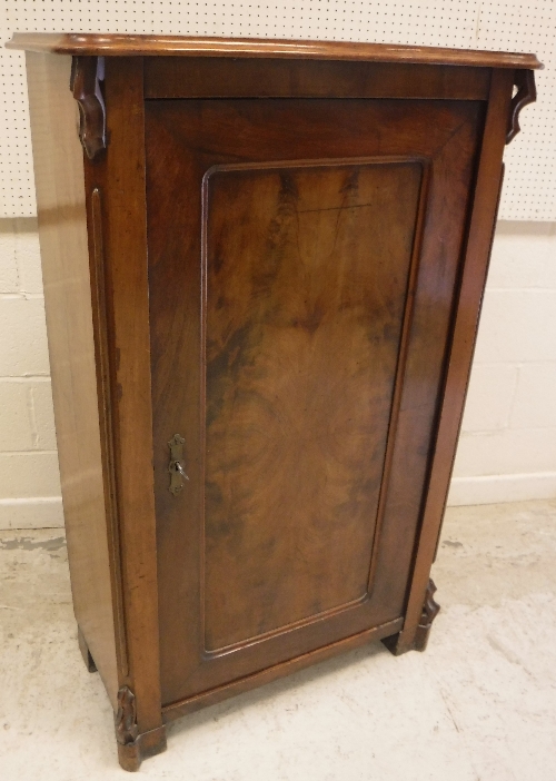 A late 19th Century Northern European mahogany cupboard,