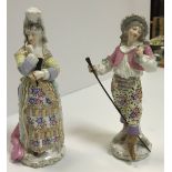 A pair of 19th Century Samson of Paris figures "Precieuse" and "Léandre",