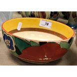 A 1930s Clarice Cliff bizarre fruit bowl with geometric floral decoration 19.