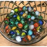 A selection of glass marbles