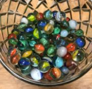 A selection of glass marbles